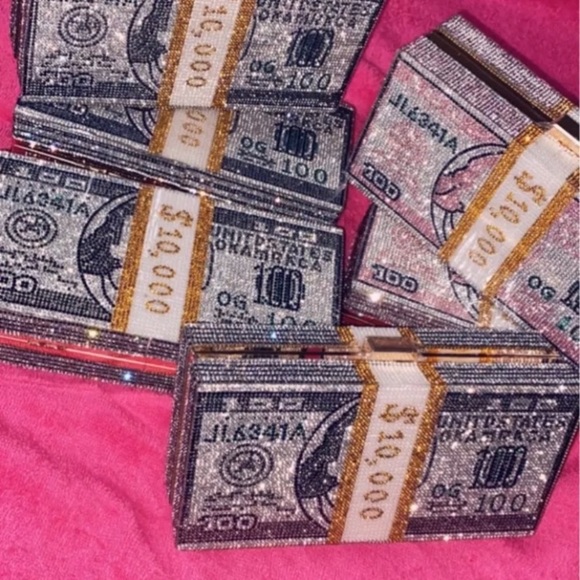 Bling Diamond Rhinestone Crossbody Clutch - Picture 12 of 12